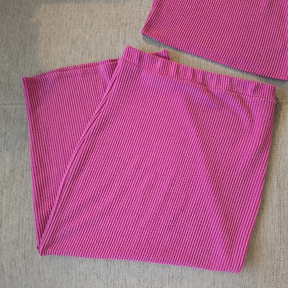21 Saints Pink Stretch Crop Top & Skirt Set - Picture 2 of 4